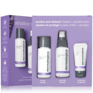 Helps calm, soothe & minimise irritation with Dermalogica Sensitive Skin Rescue Kit, that fortifies skin's protective barrier for healthier skin.